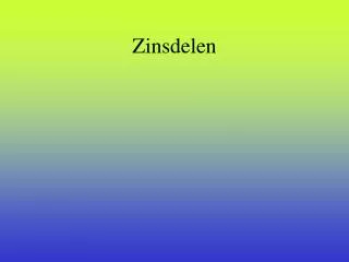 zinsdelen