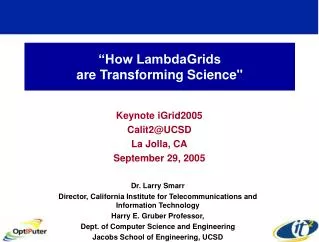 “How LambdaGrids are Transforming Science&quot;