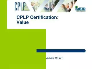 CPLP Certification: Value