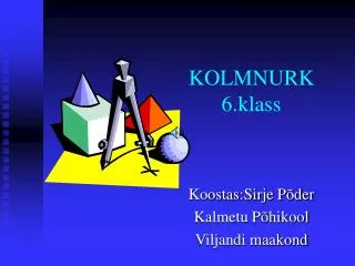 kolmnurk 6 klass