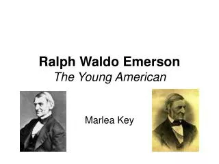 Ralph Waldo Emerson The Young American