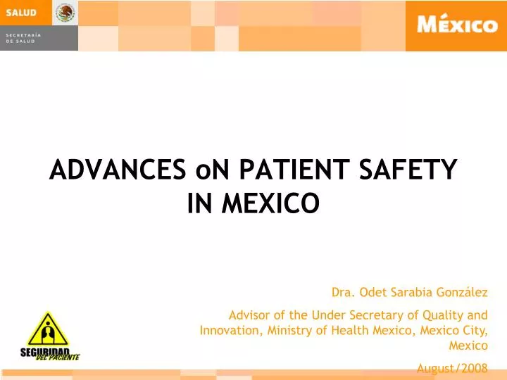 advances on patient safety in mexico
