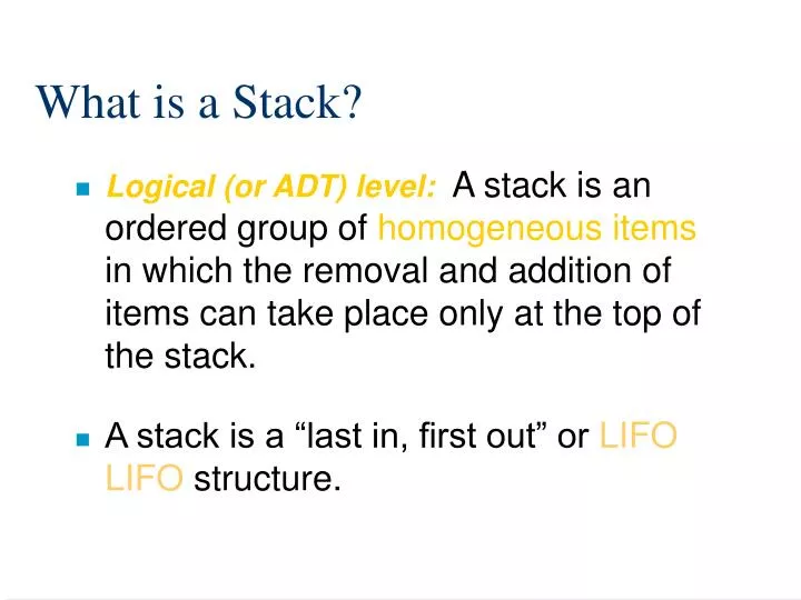 what is a stack