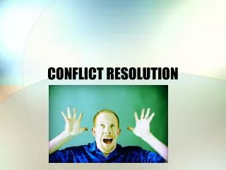 conflict resolution