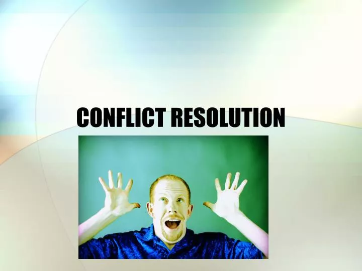 conflict resolution