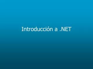 introducci n a net