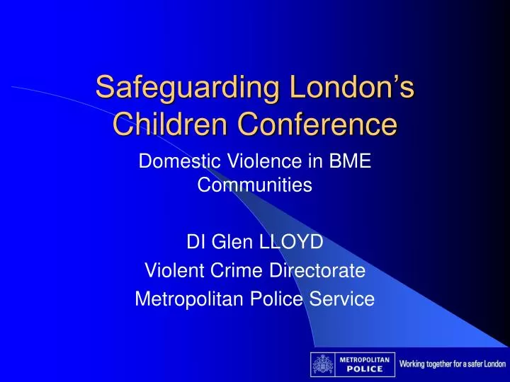 safeguarding london s children conference