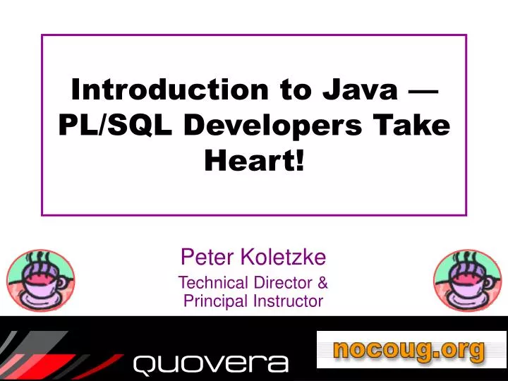 introduction to java pl sql developers take heart
