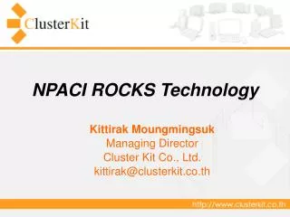 NPACI ROCKS Technology