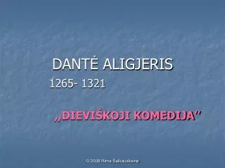 dant aligjeris