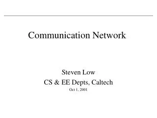Communication Network