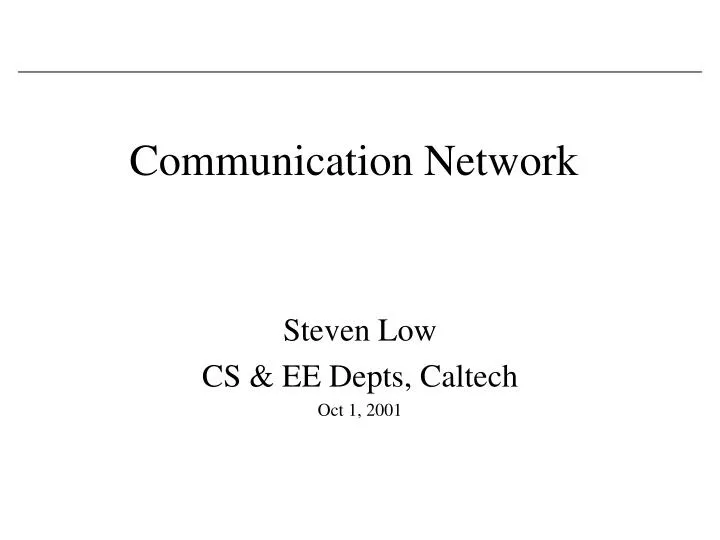 communication network