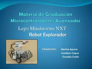 Materia de Graduación Microcontroladores Avanzados