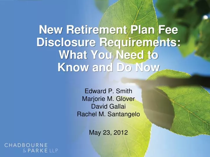 new retirement plan fee disclosure requirements what you need to know and do now