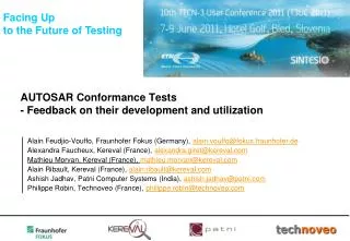 AUTOSAR Conformance Tests - Feedback on their development and utilization