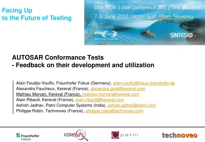 autosar conformance tests feedback on their development and utilization