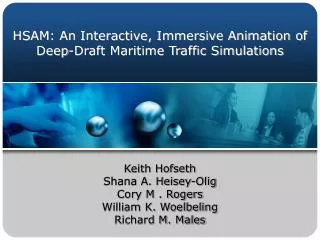 HSAM: An Interactive, Immersive Animation of Deep-Draft Maritime Traffic Simulations