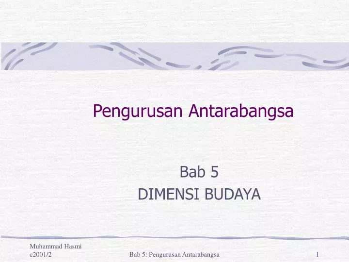 pengurusan antarabangsa