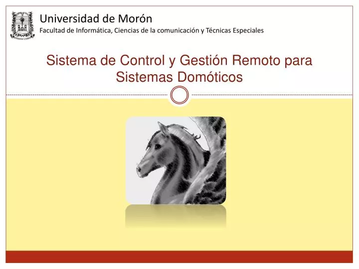 sistema de control y gesti n remoto para sistemas dom ticos