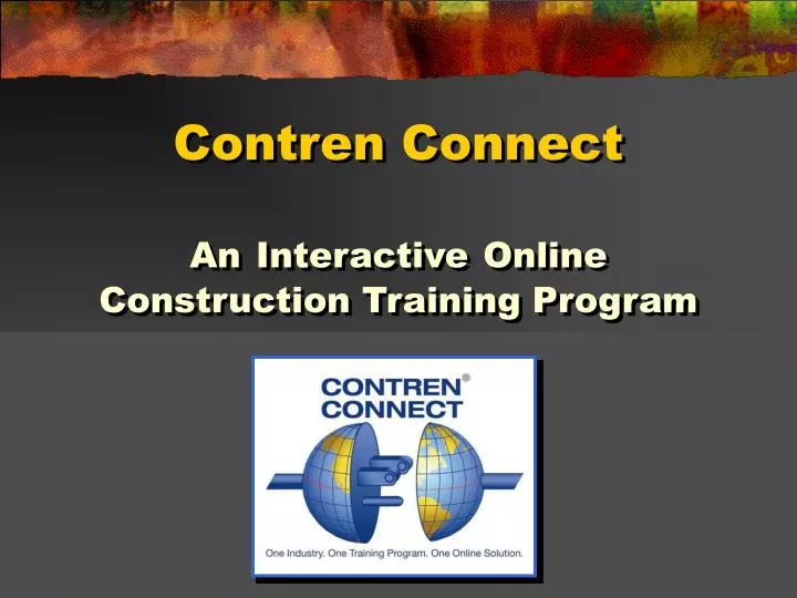 contren connect an interactive online construction training program
