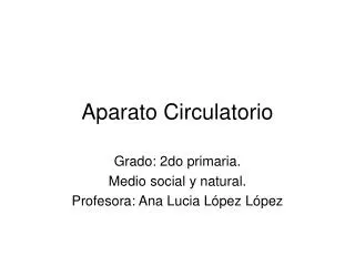 aparato circulatorio