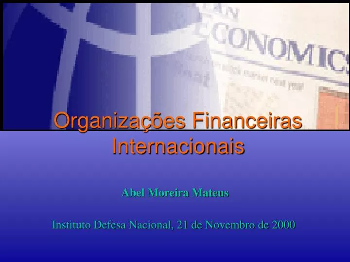 organiza es financeiras internacionais
