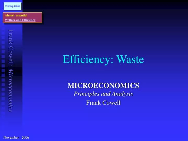 efficiency waste
