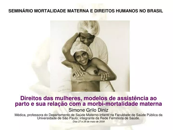 semin rio mortalidade materna e direitos humanos no brasil