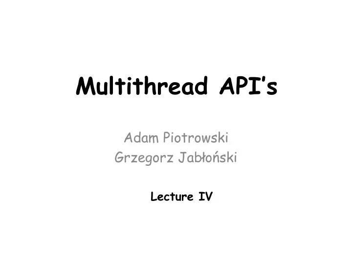 multithread api s