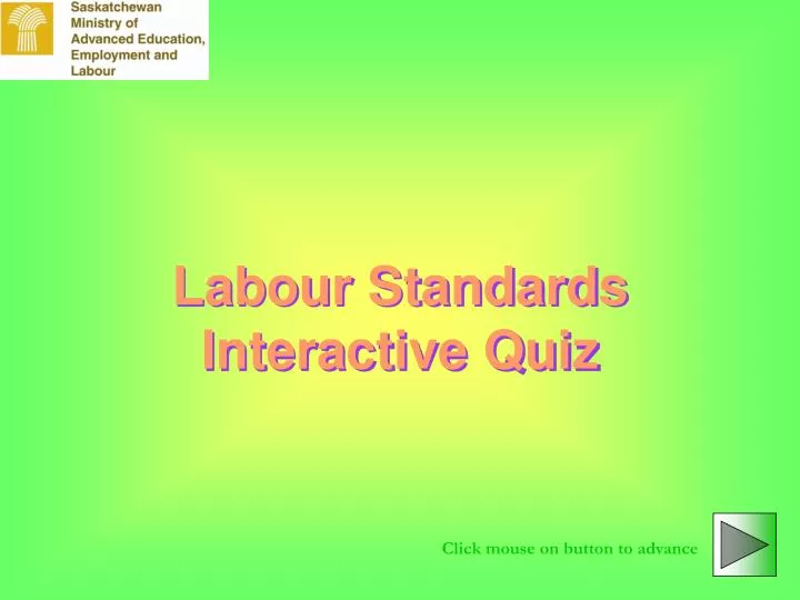 labour standards interactive quiz