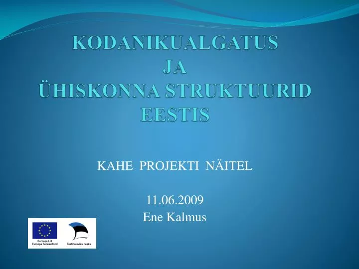 kodanikualgatus ja hiskonna struktuurid eestis