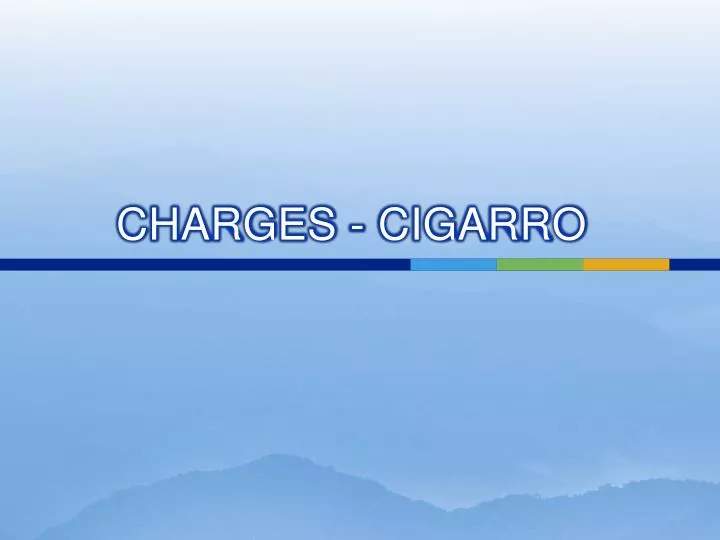 charges cigarro