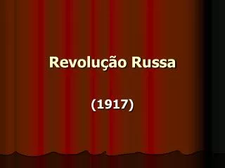 revolu o russa
