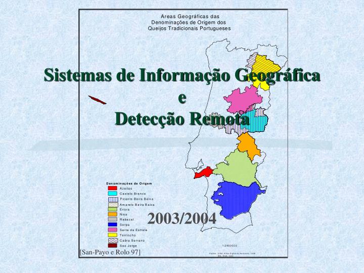 sistemas de informa o geogr fica e detec o remota