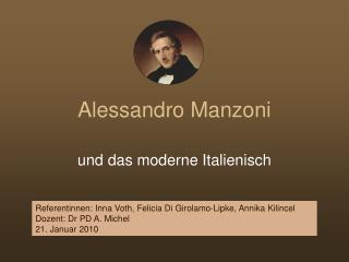 alessandro manzoni