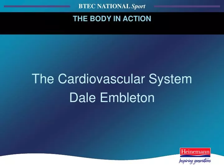the cardiovascular system dale embleton