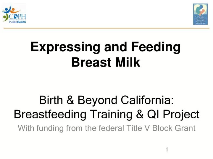 expressing and feeding breast milk
