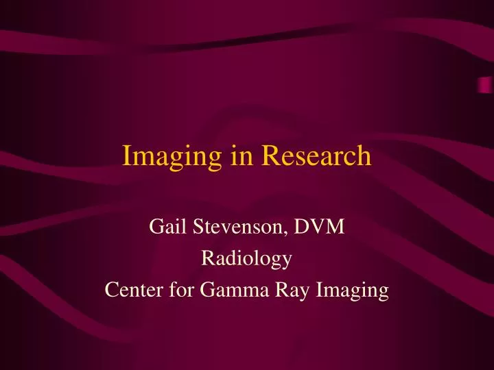 imaging in research