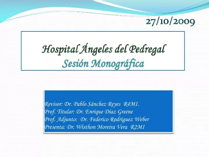 hospital ngeles del pedregal sesi n monogr fica