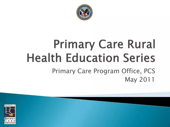 primary care rural health education series