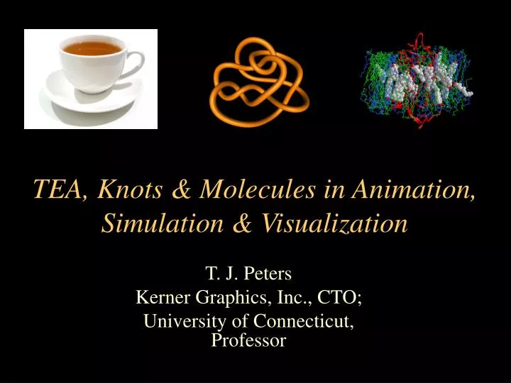 tea knots molecules in animation simulation visualization