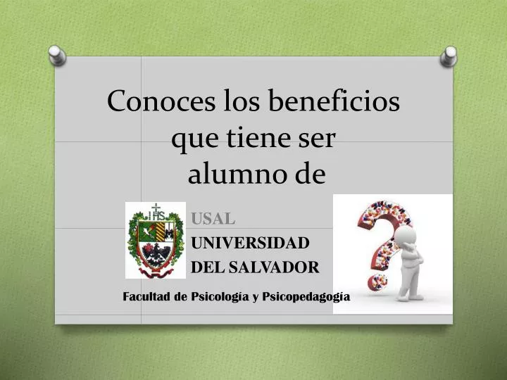 conoces los beneficios que tiene ser alumno de