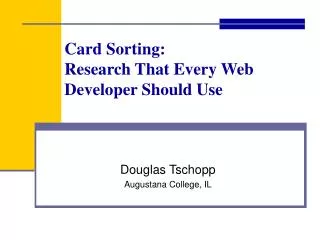 Card Sorting: Research That Every Web Developer Should Use