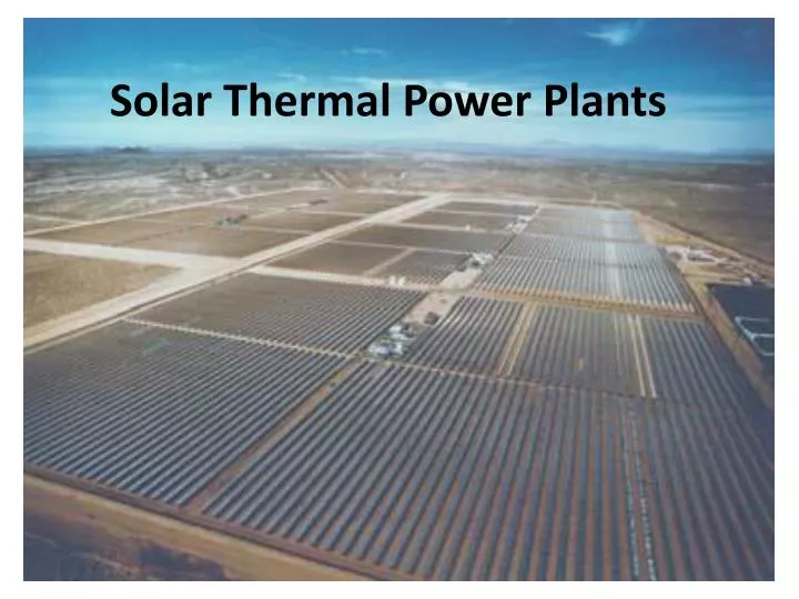 solar thermal power plants