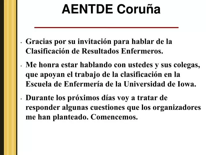 aentde coru a