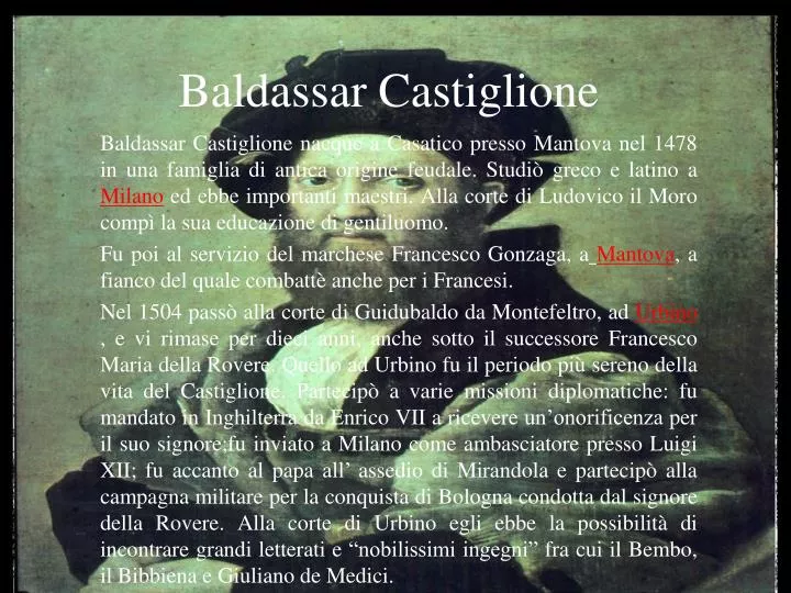 baldassar castiglione