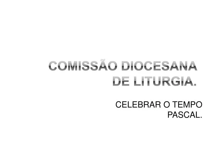 comiss o diocesana de liturgia
