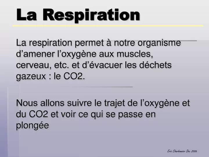 la respiration