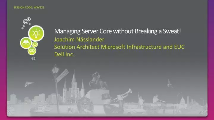 managing server core without breaking a sweat