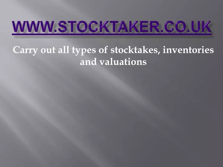 www stocktaker co uk